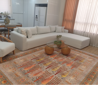 کاورمبل طرح اسکوار مصطفیکاور هفت نفره۳/۲/۱/۱ سوپرکش دولایه(ساده)